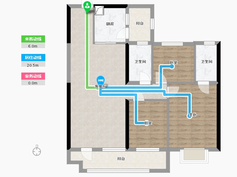 辽宁省-沈阳市-碧桂园·大城印象-100.00-户型库-动静线