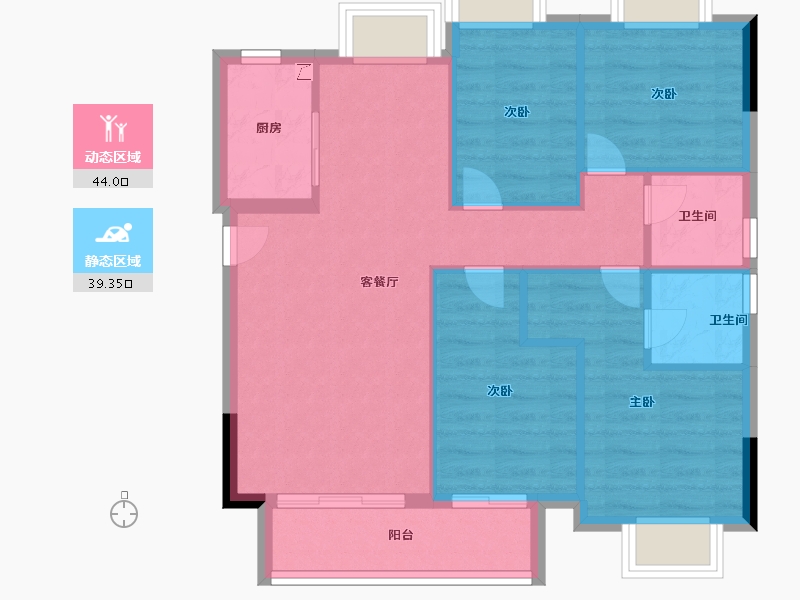 福建省-龙岩市-城发雅郡-75.00-户型库-动静分区