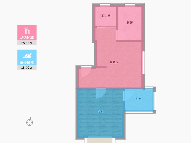 上海-上海市-古北菊翔苑-44.00-户型库-动静分区