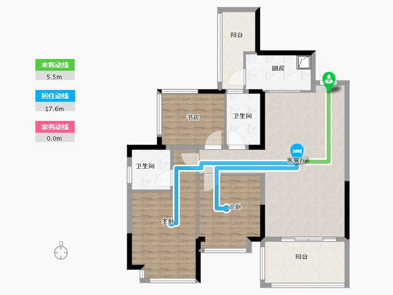 四川省-凉山彝族自治州-观澜府-118.00-户型库-动静线