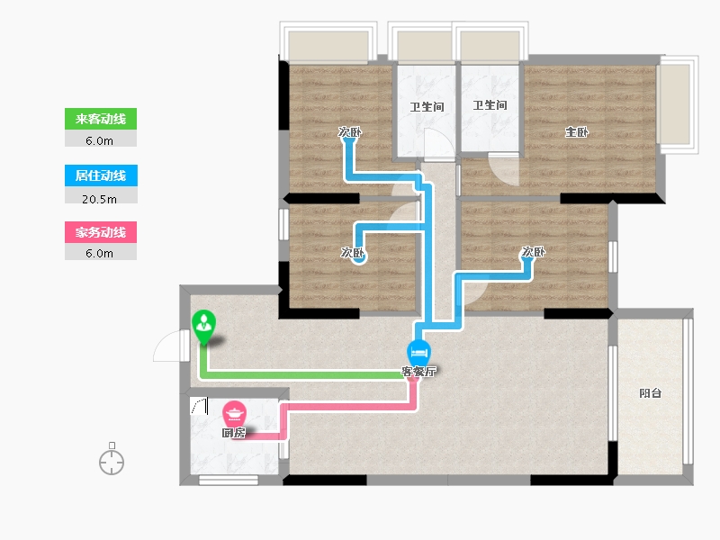 广东省-河源市-运兴壹号花园-112.70-户型库-动静线