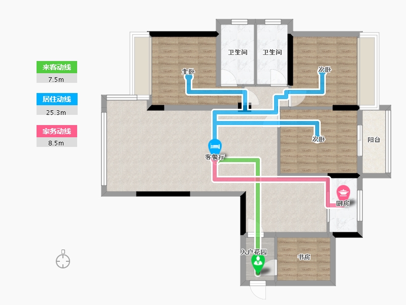 广西壮族自治区-桂林市-宜和云天-104.00-户型库-动静线