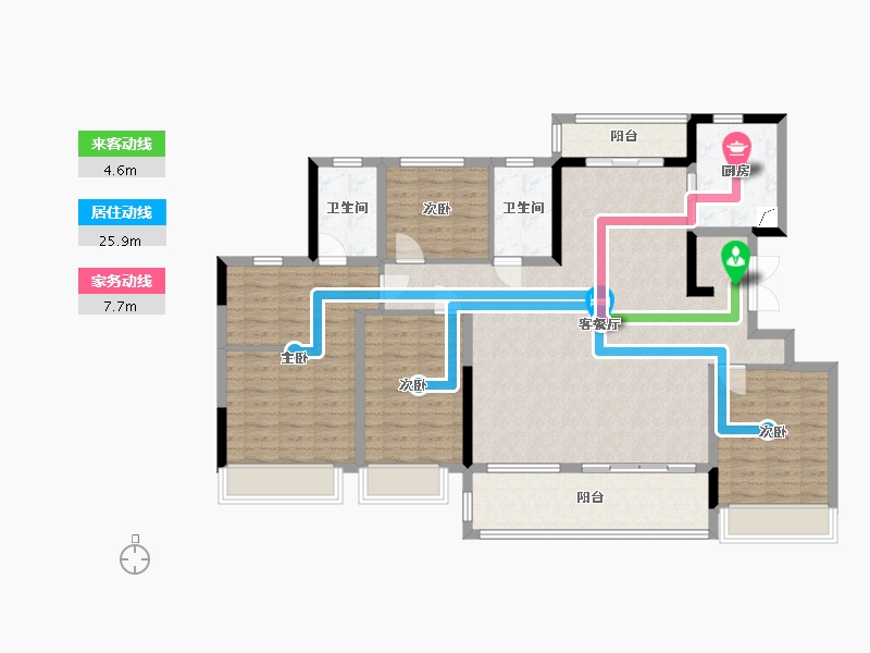 四川省-成都市-理想之城-126.00-户型库-动静线