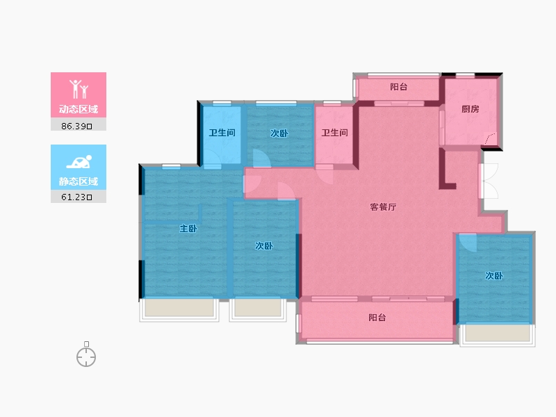 四川省-成都市-理想之城-126.00-户型库-动静分区