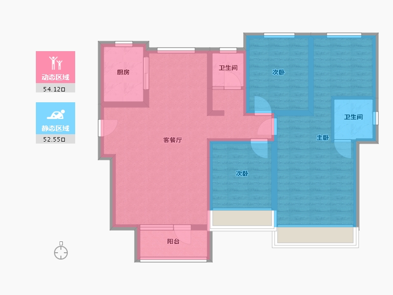 河北省-沧州市-荣盛泰享嘉府-120.00-户型库-动静分区