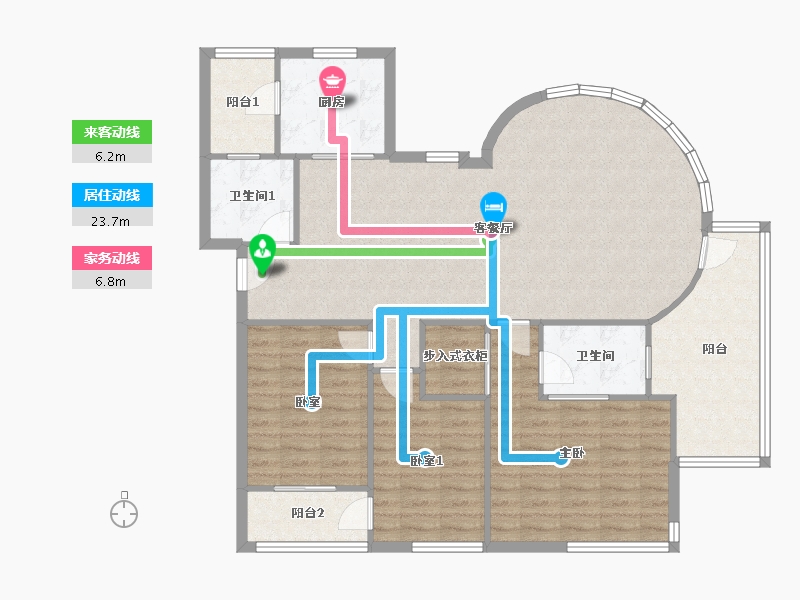 安徽省-合肥市-新华学府春天-119.16-户型库-动静线