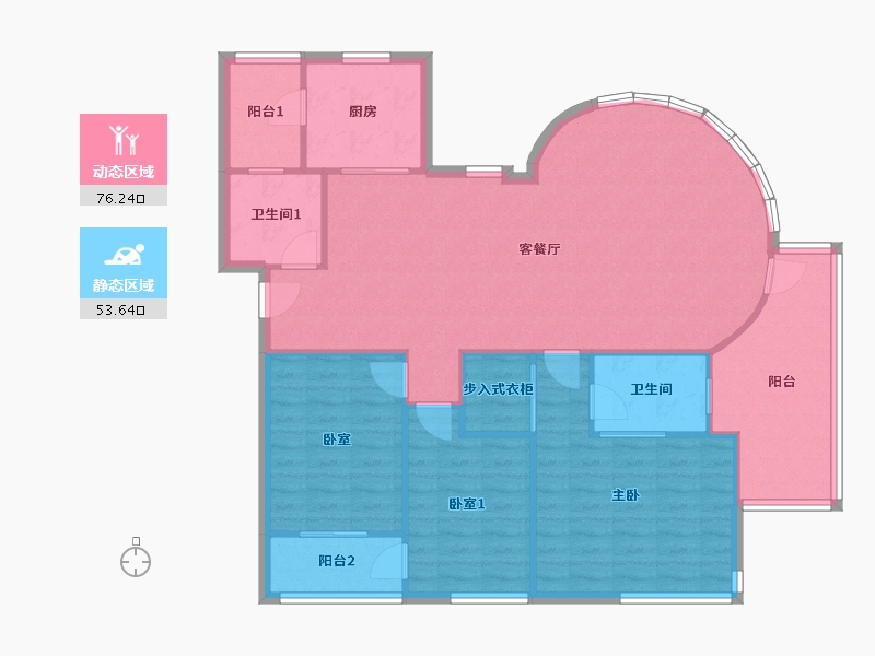 安徽省-合肥市-新华学府春天-119.16-户型库-动静分区