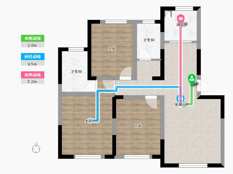 辽宁省-大连市-大连港天下粮仓-91.00-户型库-动静线