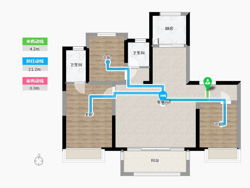 河南省-安阳市-吾悦广场-99.51-户型库-动静线