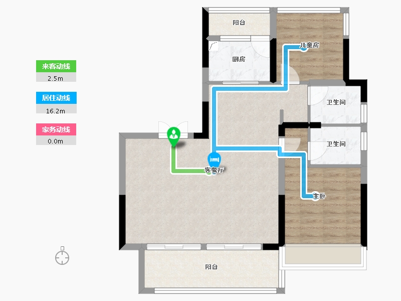 安徽省-六安市-万瑞天赋未来-81.59-户型库-动静线