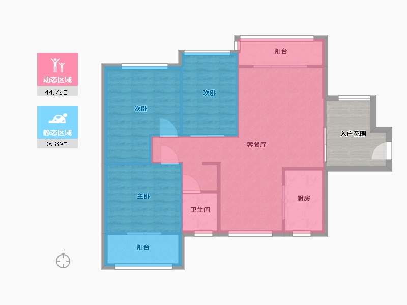 广西壮族自治区-北海市-园辉新都-92.00-户型库-动静分区