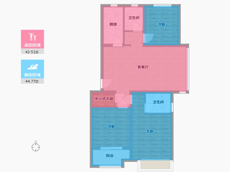 河北省-石家庄市-百合御景城-87.00-户型库-动静分区