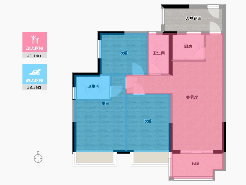 广东省-江门市-恒鑫浅山小镇-78.18-户型库-动静分区