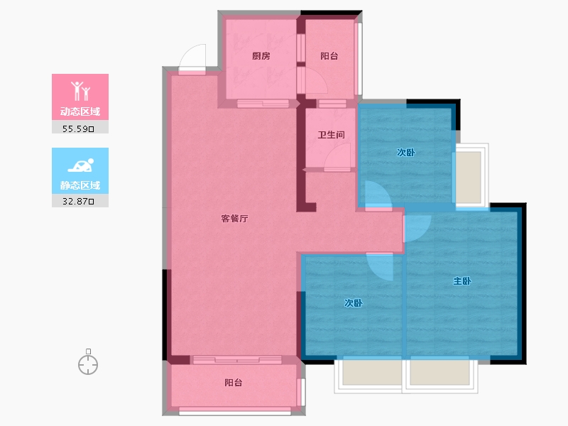 四川省-成都市-昌建.星悦城-83.08-户型库-动静分区