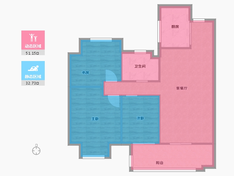 安徽省-合肥市-保利柏林之春-76.00-户型库-动静分区