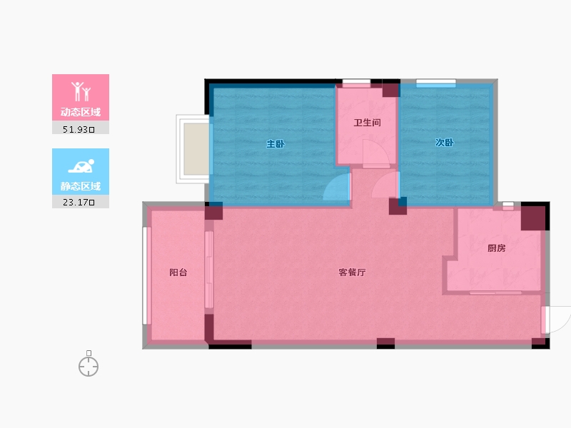 福建省-厦门市-福达里-78.00-户型库-动静分区