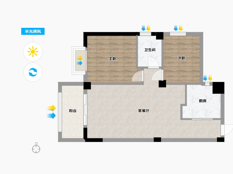 福建省-厦门市-福达里-78.00-户型库-采光通风