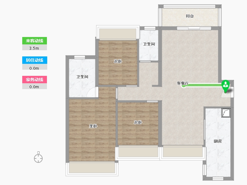 广西壮族自治区-防城港市-金艺塞纳庄园-100.00-户型库-动静线