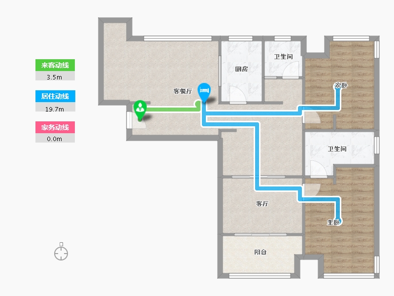 上海-上海市-保利林语溪-90.00-户型库-动静线