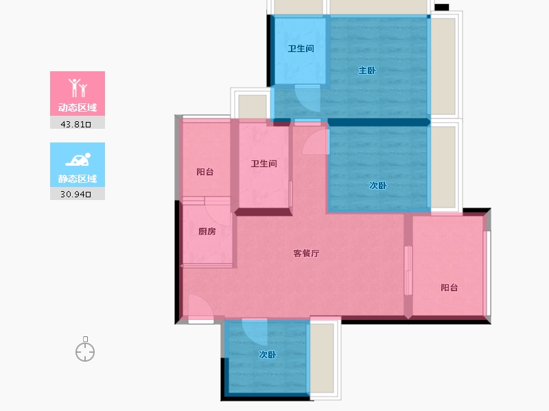 广东省-深圳市-海纳公馆-83.00-户型库-动静分区