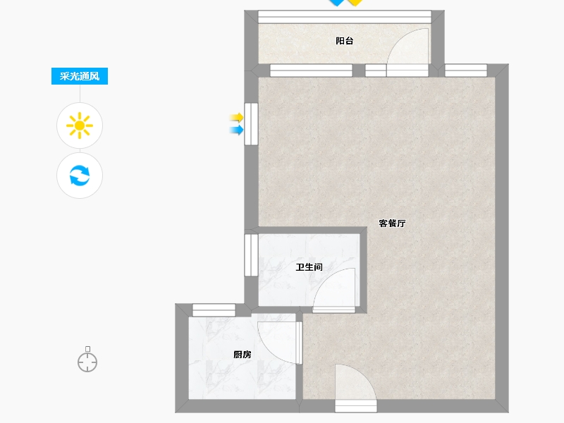 香港特别行政区-沙田区-錦駿苑-29.70-户型库-采光通风