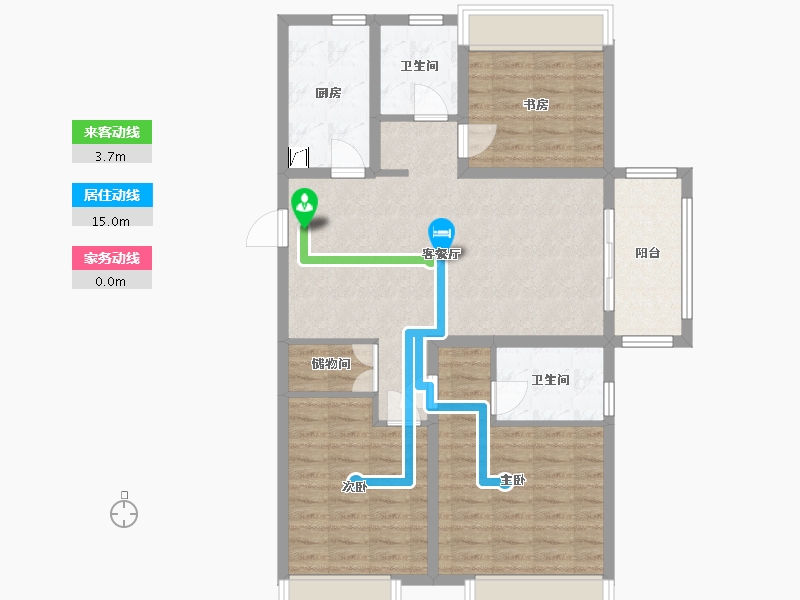 江苏省-宿迁市-城际空间站-94.40-户型库-动静线