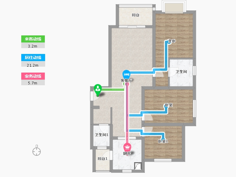 河北省-沧州市-东方世纪家园-180.00-户型库-动静线