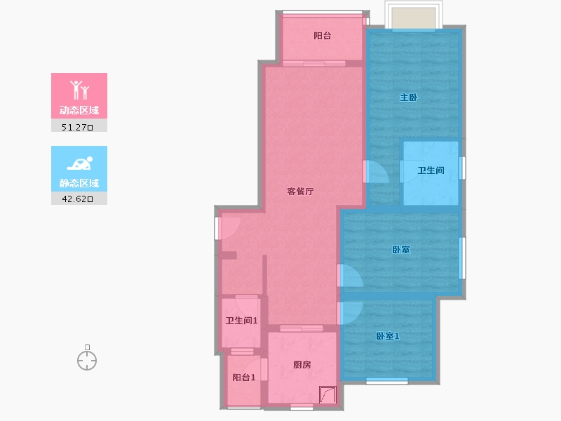 河北省-沧州市-东方世纪家园-180.00-户型库-动静分区