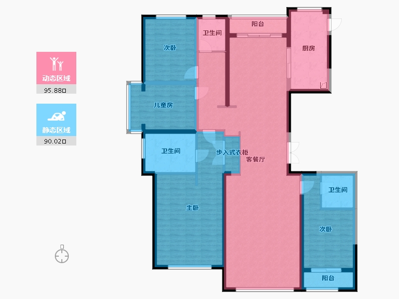 河北省-廊坊市-俪景嘉园-180.00-户型库-动静分区