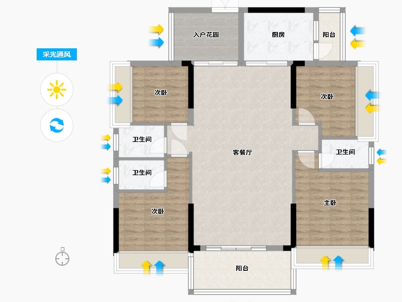 广东省-汕尾市-海丰丽景城-120.15-户型库-采光通风