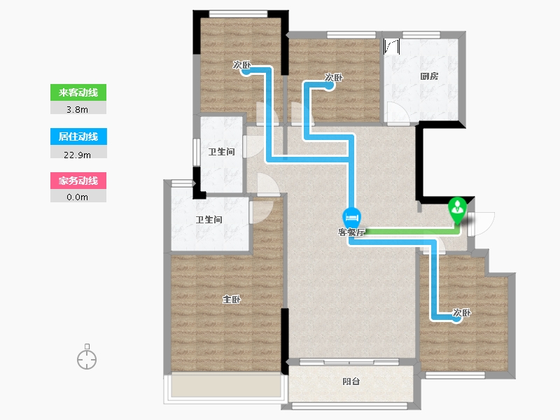 广东省-深圳市-恒裕珑城-110.00-户型库-动静线