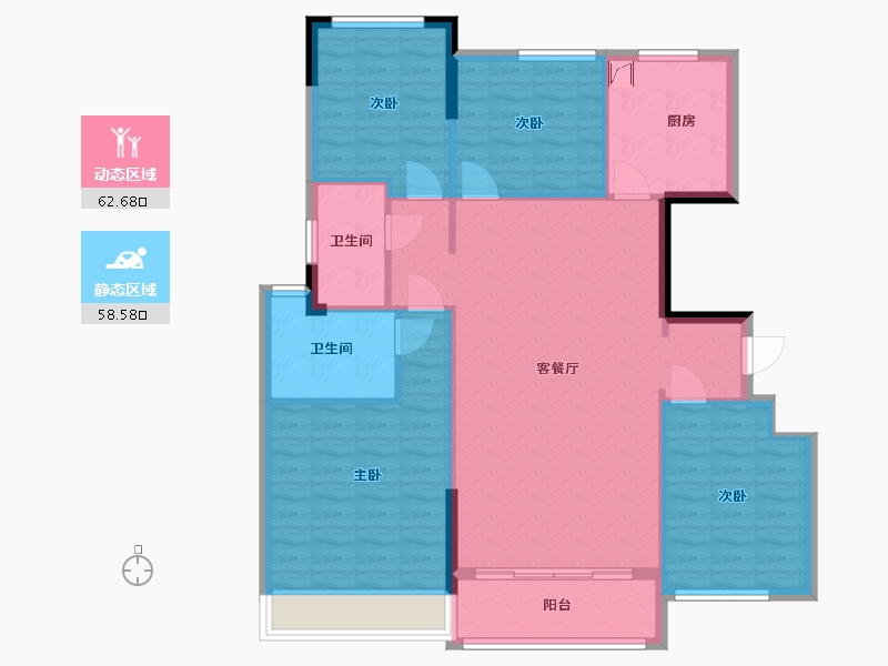 广东省-深圳市-恒裕珑城-110.00-户型库-动静分区