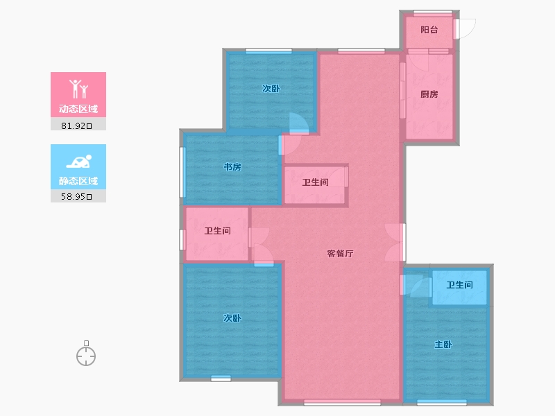 山西省-大同市-欣美・御河九号-150.00-户型库-动静分区