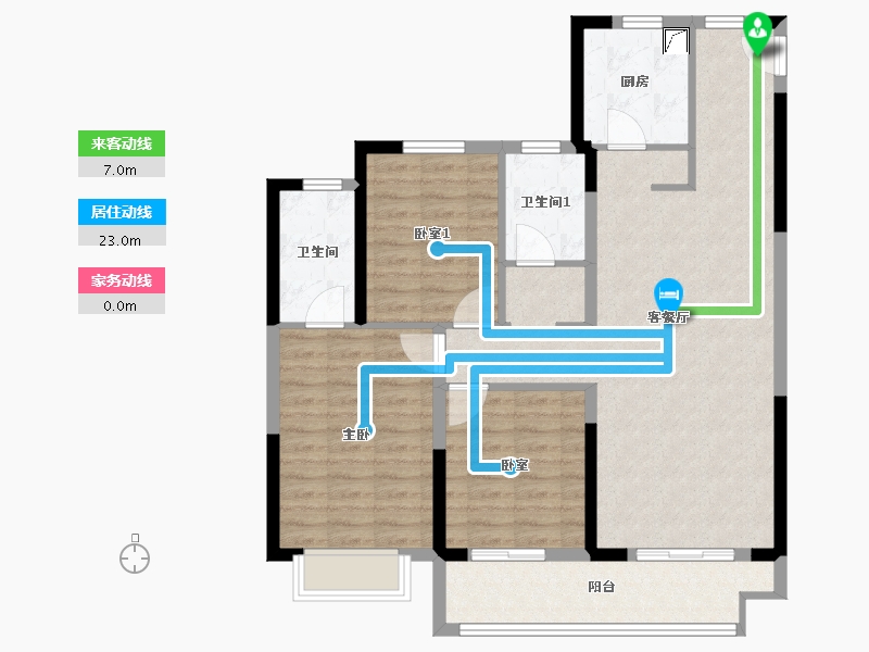 河南省-许昌市-当代阅MOMO-96.00-户型库-动静线