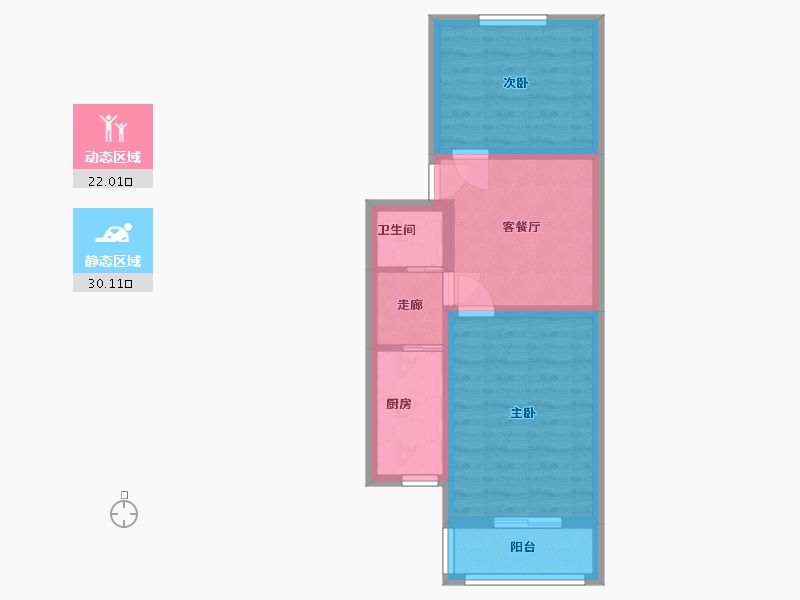 北京-北京市-金蝉南里-40.00-户型库-动静分区