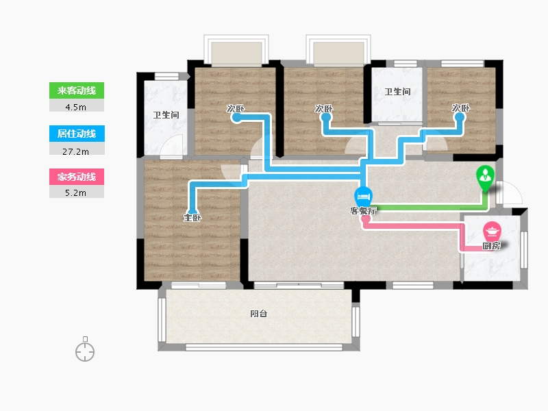 四川省-成都市-黄龙溪谷-100.00-户型库-动静线