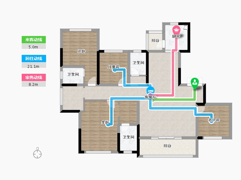 湖南省-永州市-天誉誉付-168.00-户型库-动静线