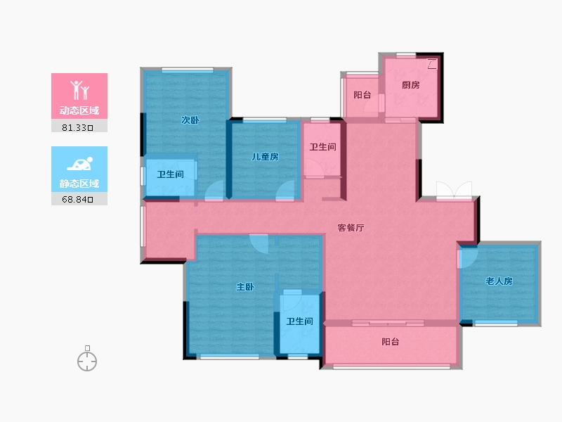 湖南省-永州市-天誉誉付-168.00-户型库-动静分区