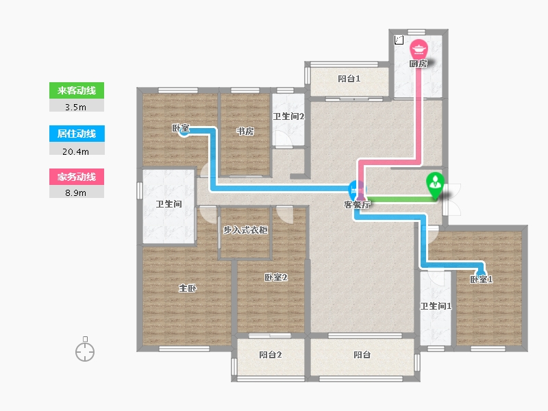 湖北省-恩施土家族苗族自治州-碧桂园御宾府-200.00-户型库-动静线