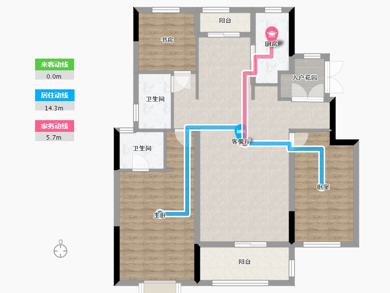 河南省-三门峡市-中航星城-107.00-户型库-动静线