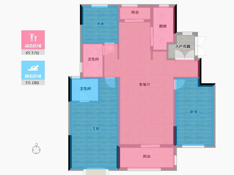 河南省-三门峡市-中航星城-107.00-户型库-动静分区