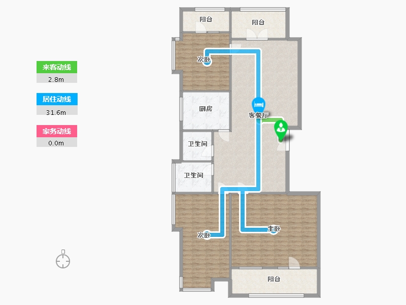 湖北省-武汉市-招商公园1872-157.00-户型库-动静线