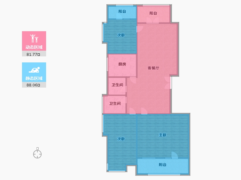 湖北省-武汉市-招商公园1872-157.00-户型库-动静分区