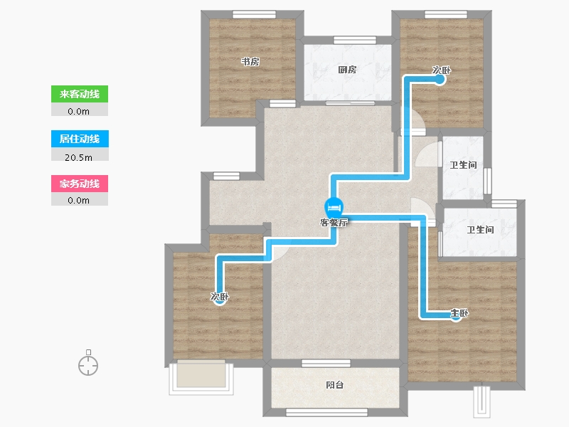 河北省-沧州市-泰和嘉园-108.00-户型库-动静线