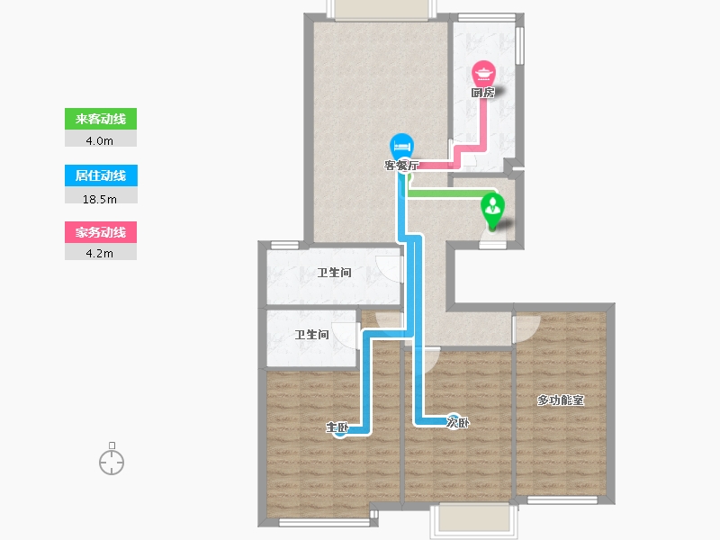 山东省-烟台市-世纪华庭-143.00-户型库-动静线