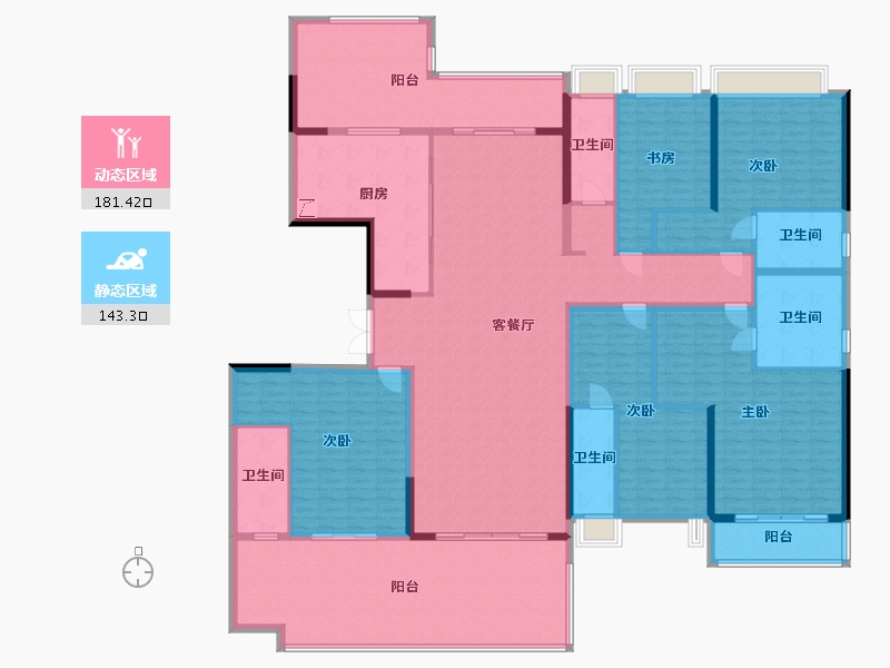 广东省-云浮市-翰林春天-270.00-户型库-动静分区