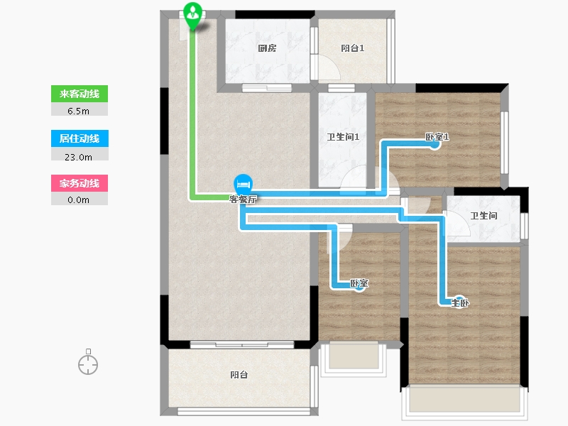 广东省-清远市-豪源美居-98.60-户型库-动静线