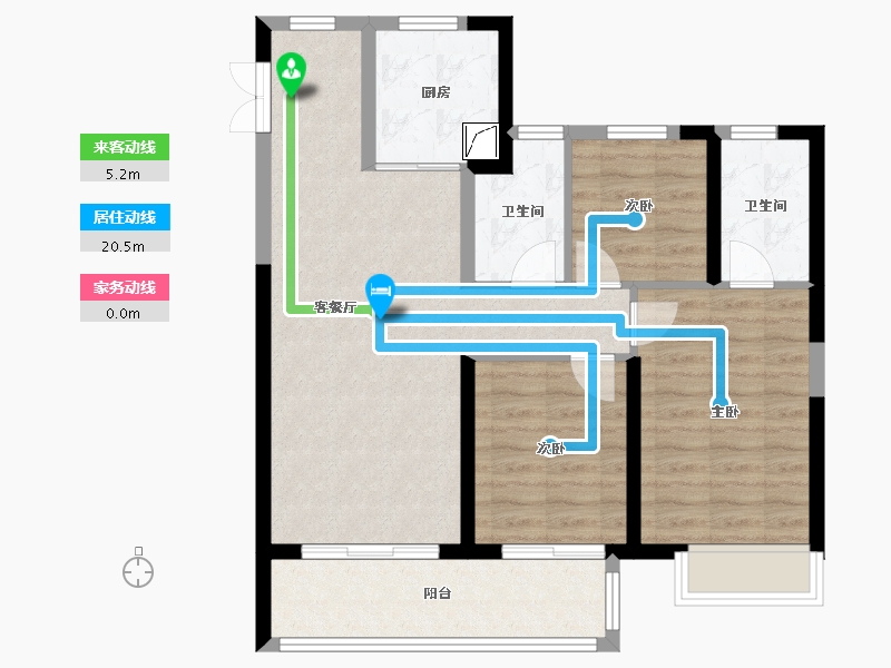 河南省-郑州市-九鼎华府-84.00-户型库-动静线