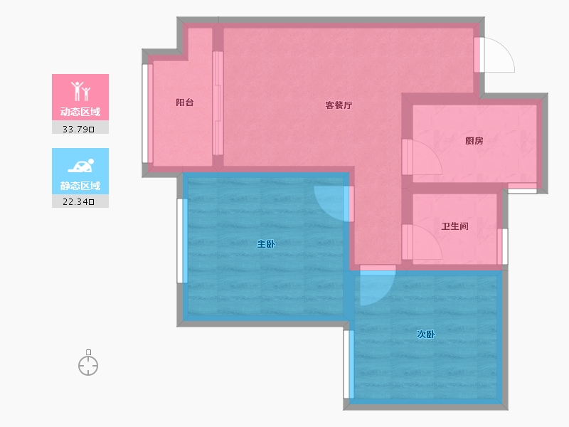 山东省-青岛市-海怡新城-65.00-户型库-动静分区