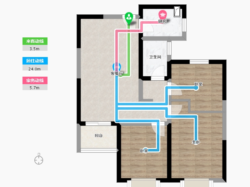 河南省-郑州市-碧源月湖-73.05-户型库-动静线